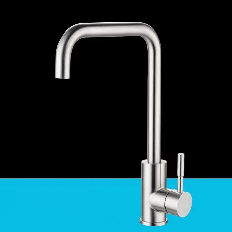 Modern 1-Handle Faucets Touchless Stainless Steel Standard Kitchen Faucets