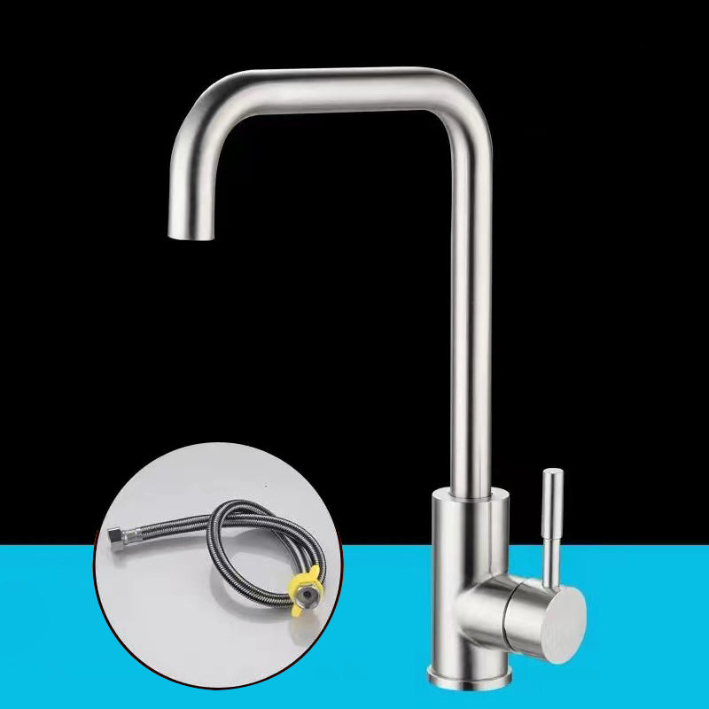 Modern 1-Handle Faucets Touchless Stainless Steel Standard Kitchen Faucets