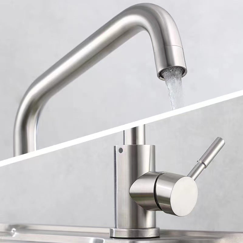 Modern 1-Handle Faucets Touchless Stainless Steel Standard Kitchen Faucets