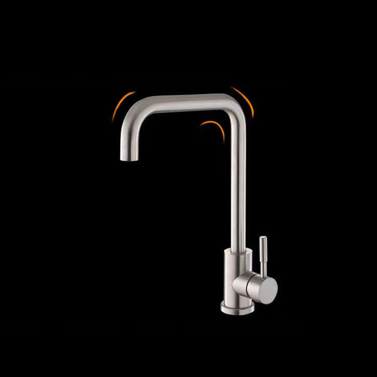 Modern 1-Handle Faucets Touchless Stainless Steel Standard Kitchen Faucets