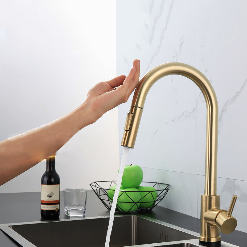 Modern Farmhouse Pull Down Water Filler One Handle High Arch Kitchen Faucet