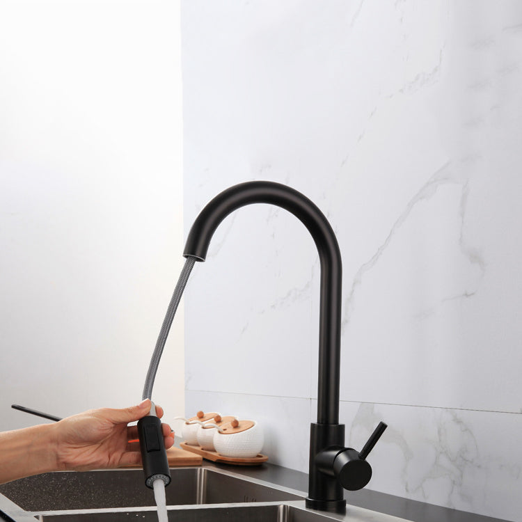 Modern Farmhouse Pull Down Water Filler One Handle High Arch Kitchen Faucet