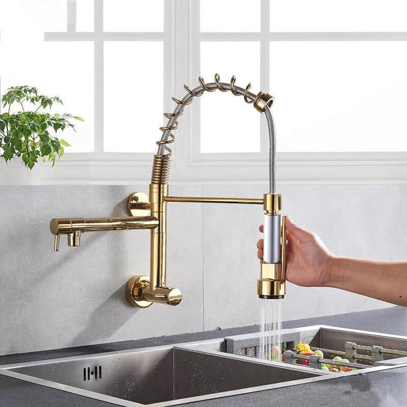 Modern 1-Handle Faucet Touchless Spring Spout Standard Kitchen Faucet