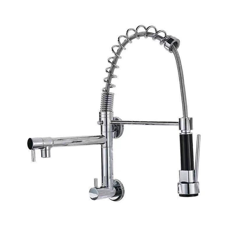 Modern 1-Handle Faucet Touchless Spring Spout Standard Kitchen Faucet