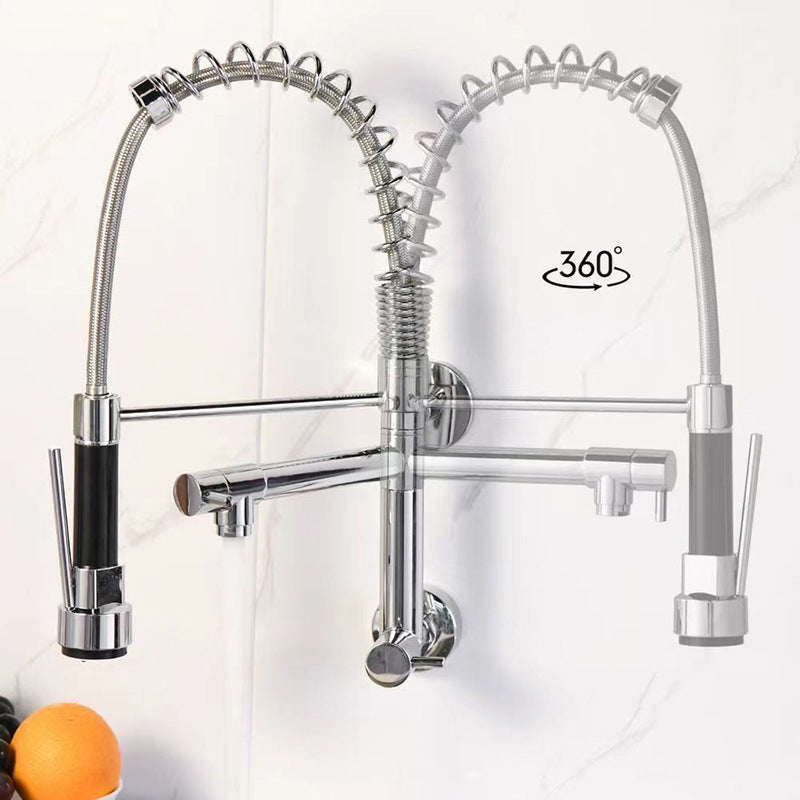 Modern 1-Handle Faucet Touchless Spring Spout Standard Kitchen Faucet