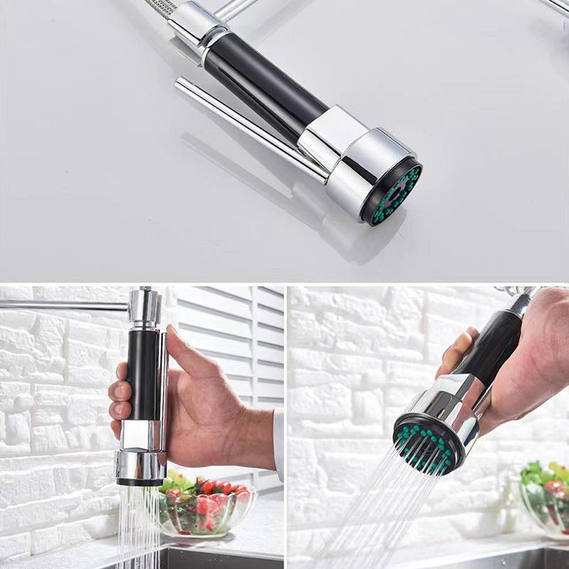 Modern 1-Handle Faucet Touchless Spring Spout Standard Kitchen Faucet