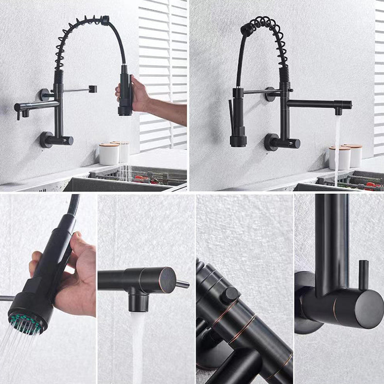 Modern 1-Handle Faucet Touchless Spring Spout Standard Kitchen Faucet