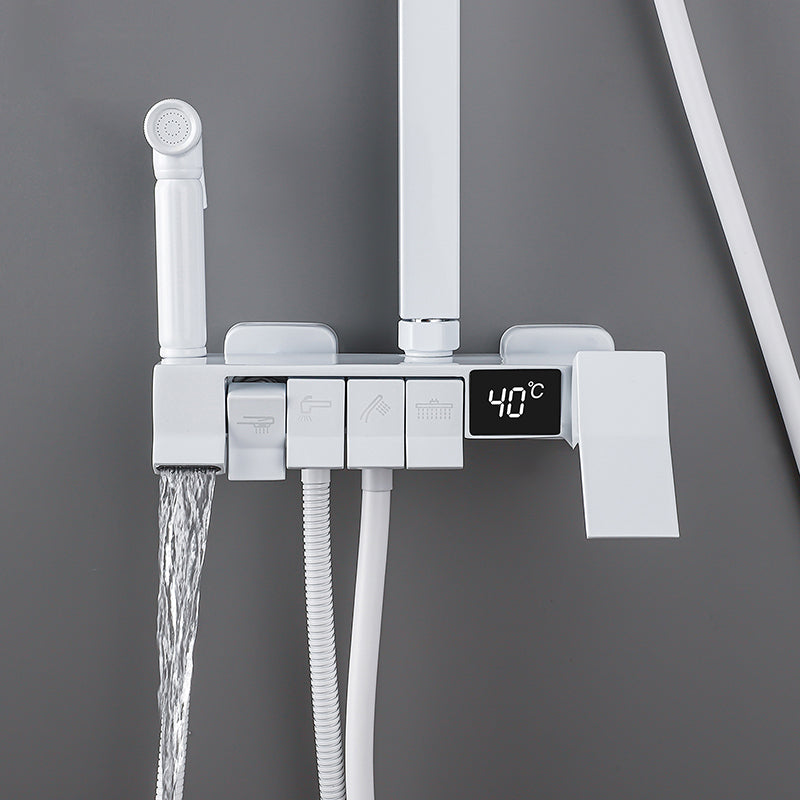 Modern  Pressure Balanced Diverter Valve Shower Faucet Adjustable Shower System