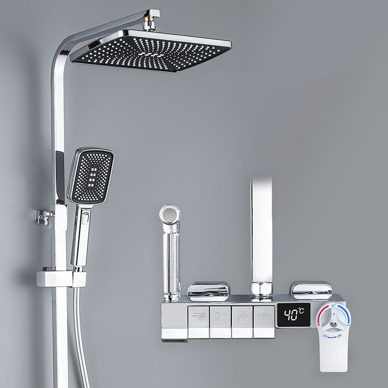 Modern  Pressure Balanced Diverter Valve Shower Faucet Adjustable Shower System