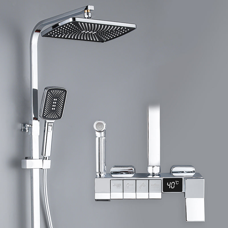 Modern  Pressure Balanced Diverter Valve Shower Faucet Adjustable Shower System