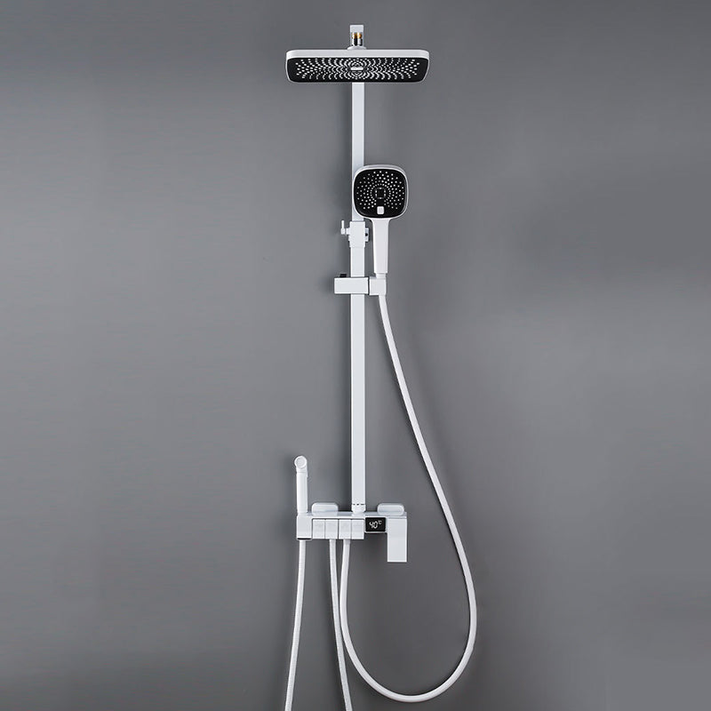 Modern  Pressure Balanced Diverter Valve Shower Faucet Adjustable Shower System