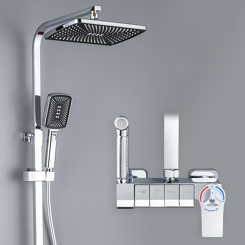 Modern  Pressure Balanced Diverter Valve Shower Faucet Adjustable Shower System