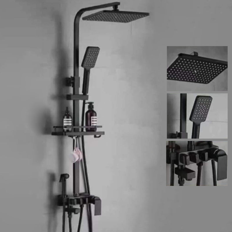 Modern Arm Swivel Shower Metal Shower Head Shower Faucet On Wall