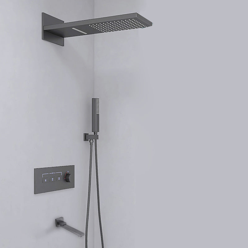 Modern Shower Set Adjustable Shower Head Wall Mounted Shower System