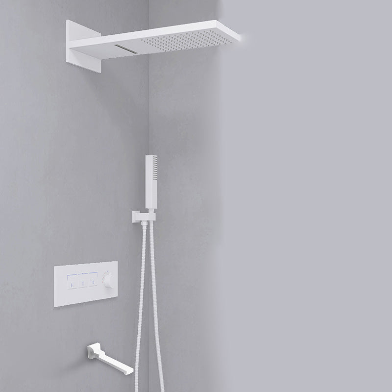 Modern Shower Set Adjustable Shower Head Wall Mounted Shower System