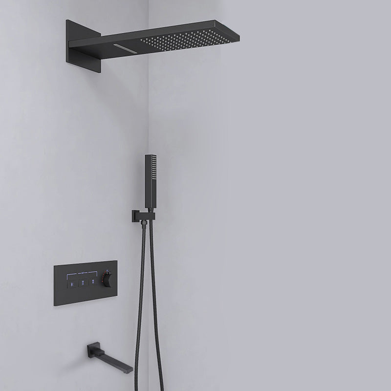 Modern Shower Set Adjustable Shower Head Wall Mounted Shower System