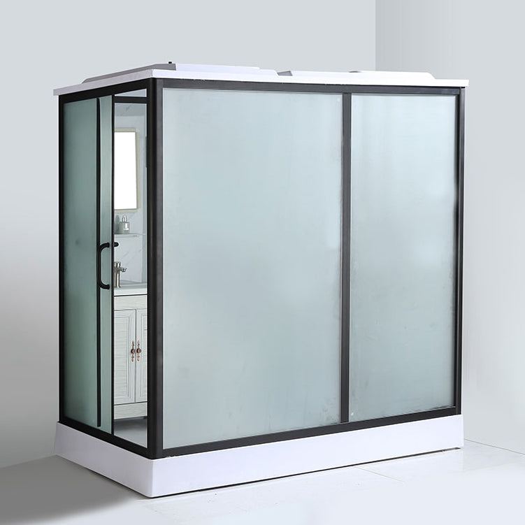 Contemporary Shower Enclosure Frosted Framed Shower Enclosure