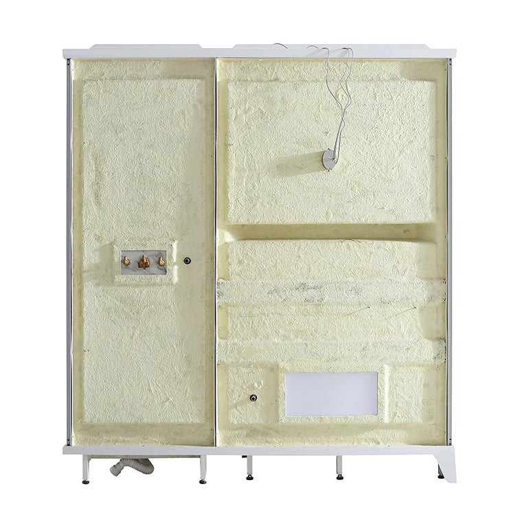 Contemporary Rectangle Shower Stall Clear Framed Shower Stall with Ceiling