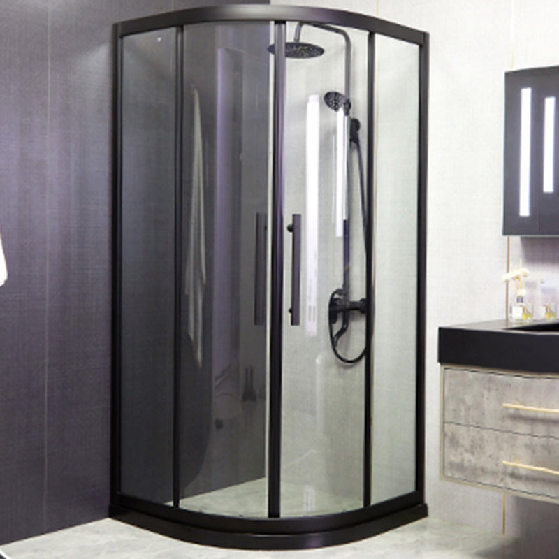 Framed Tempered Glass Shower Enclosure with Pedestal Half-Framed Shower Enclosure