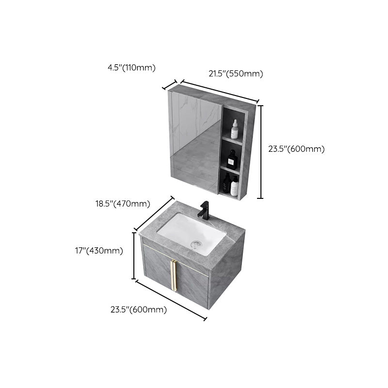 Contemporary Sink Cabinet Mirror Cabinet Vanity Cabinet for Bathroom