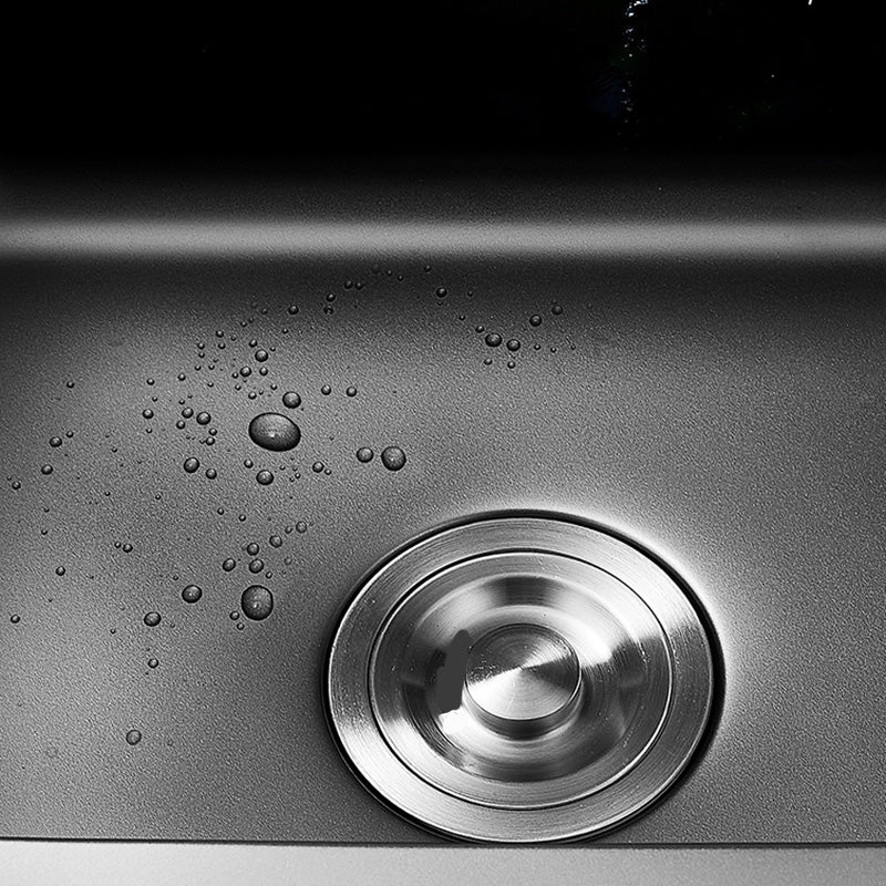 Contemporary Style Kitchen Sink Stainless Steel Dirt Resistant 1 Holes Kitchen Sink