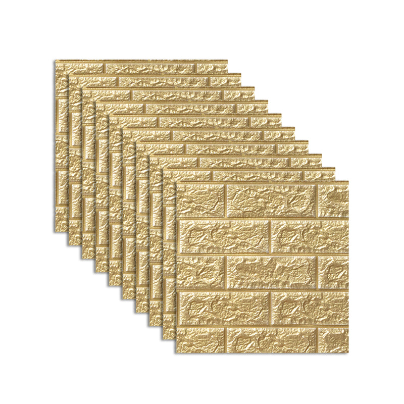 Modern Wall Tile PVC 3D Embossed Self-Adhesive Waterproof Indoor Wall Panel