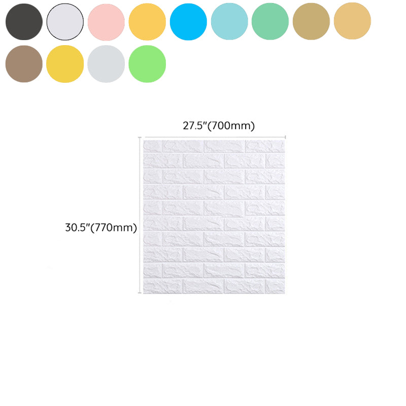 Modern Wall Tile PVC 3D Embossed Self-Adhesive Waterproof Indoor Wall Panel