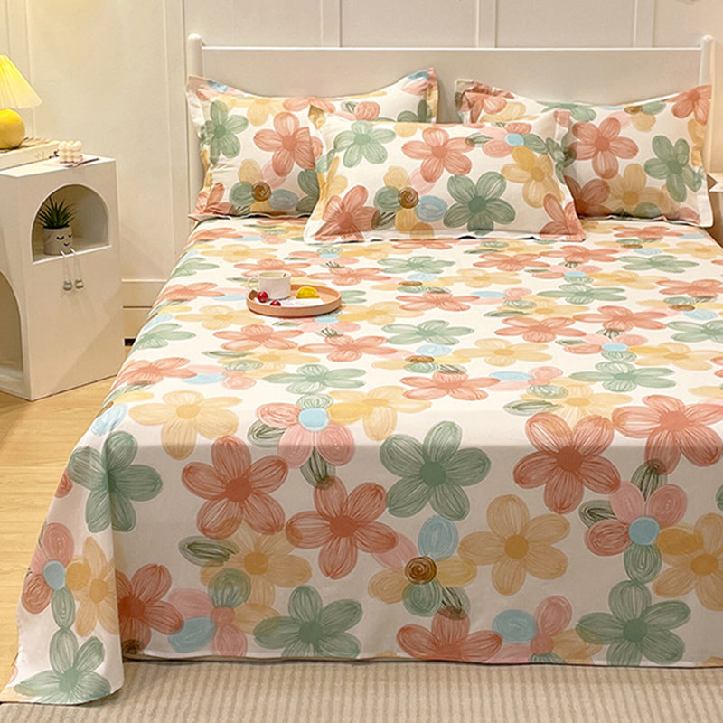 Cotton Bed Sheet Single Piece Dormitory Home Bedroom Fitted Sheet