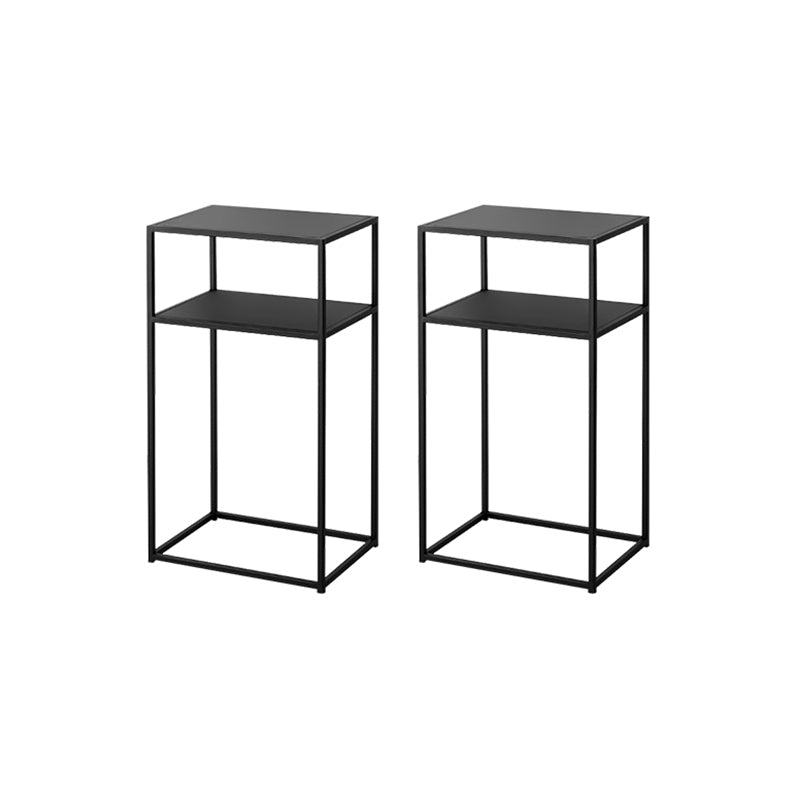 Metal Bed Nightstand Modern Accent Table Nightstand for Bedroom