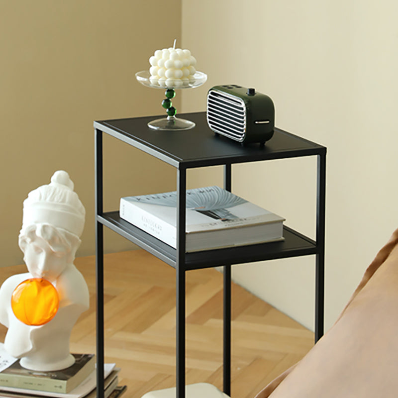 Metal Bed Nightstand Modern Accent Table Nightstand for Bedroom