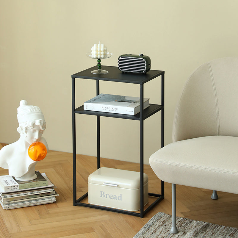 Metal Bed Nightstand Modern Accent Table Nightstand for Bedroom