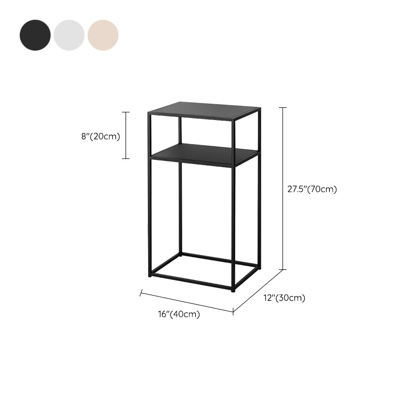 Metal Bed Nightstand Modern Accent Table Nightstand for Bedroom