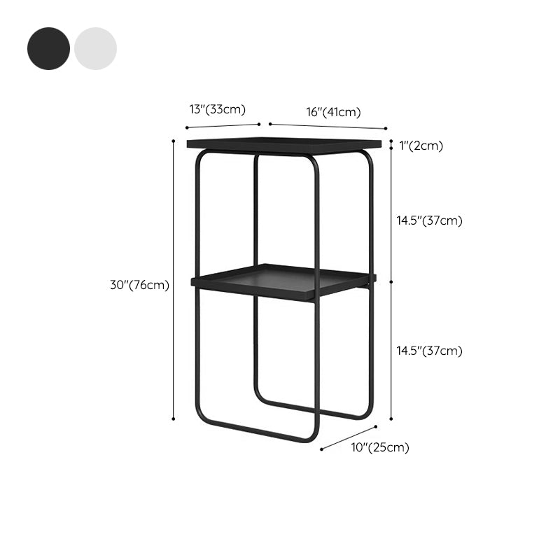 Metal Bed Nightstand Modern Accent Table Nightstand for Bedroom