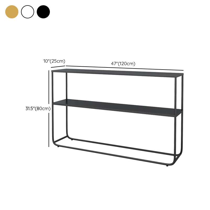 Modern 31.5" Tall Console Table Iron Rectangle Accent Table for Hall