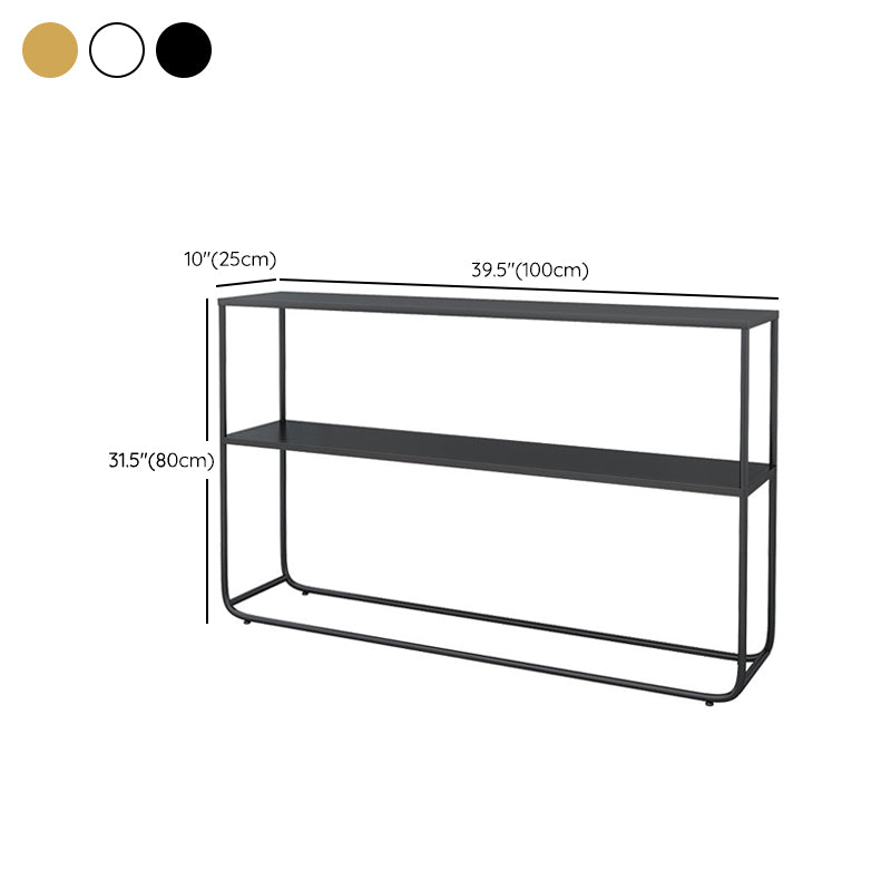 Modern 31.5" Tall Console Table Iron Rectangle Accent Table for Hall