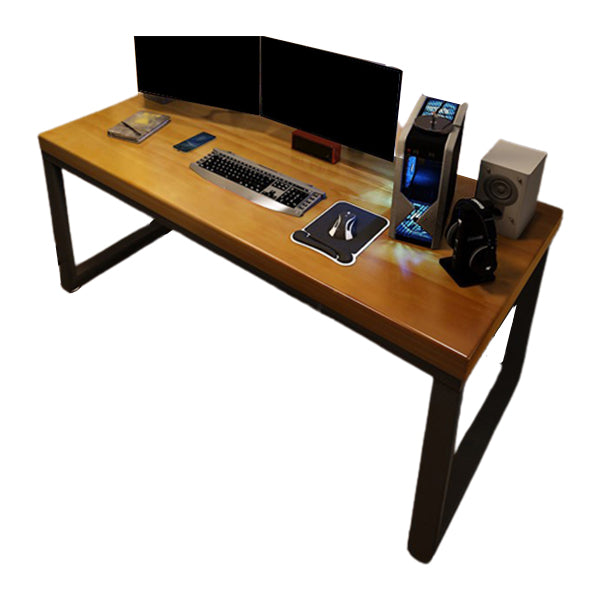 Contemporary Rectangular Writing Desk Home Solid Wood Office Desk with Legs