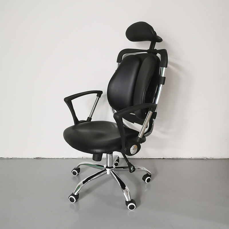 Modern Slide Office Chair Adjustable Seat Height Desk Chair with Wheels