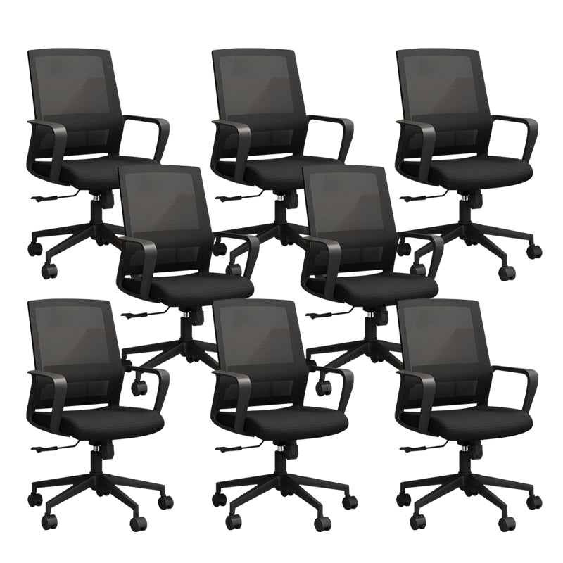 Contemporary Black Office Chair Breathable Air Grid Desk Chair