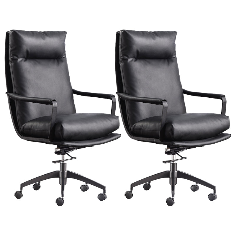 Modern Managers Chair Padded Arms Executive Chair with Wheels for Office