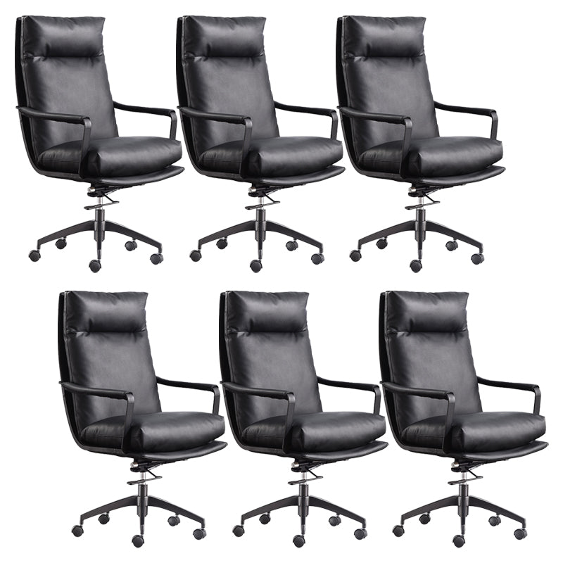 Modern Managers Chair Padded Arms Executive Chair with Wheels for Office