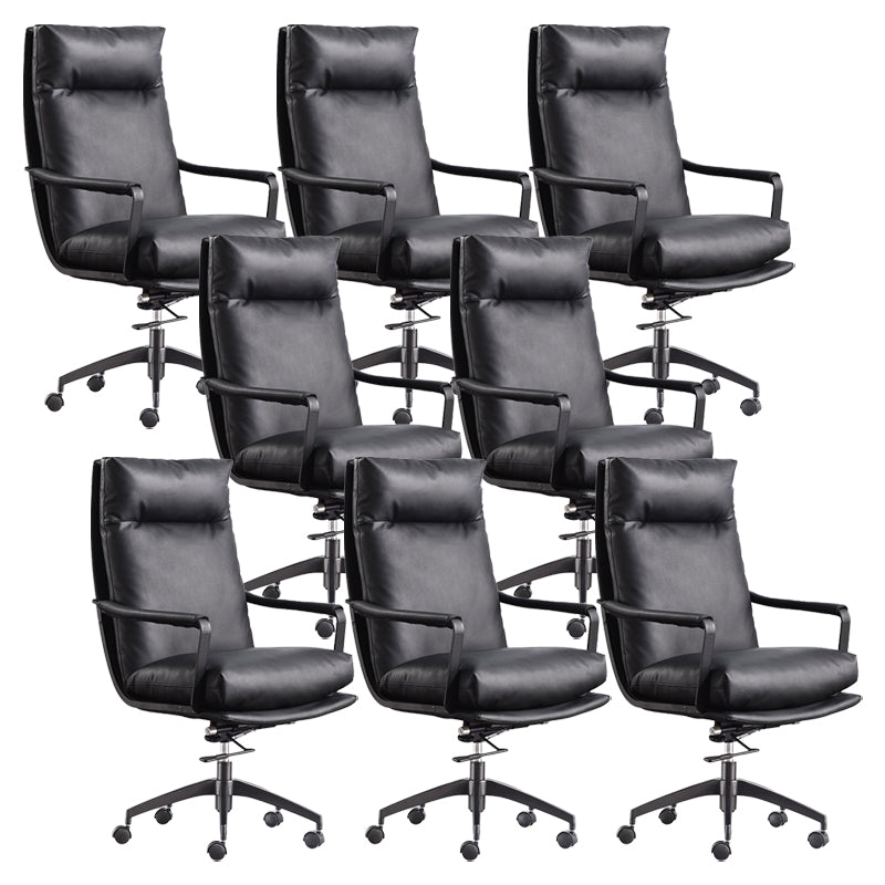 Modern Managers Chair Padded Arms Executive Chair with Wheels for Office