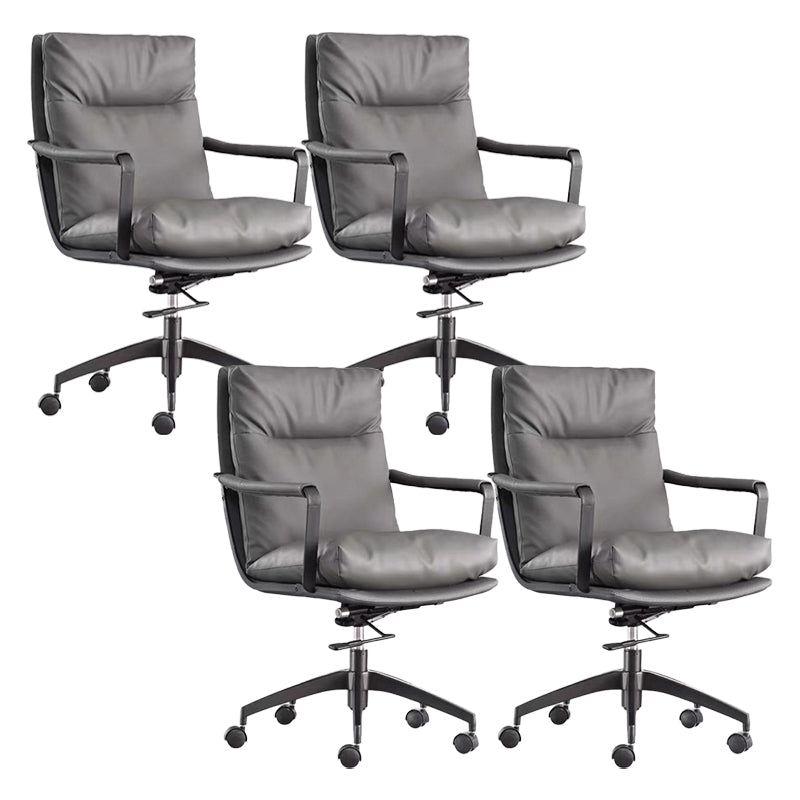 Modern Managers Chair Padded Arms Executive Chair with Wheels for Office