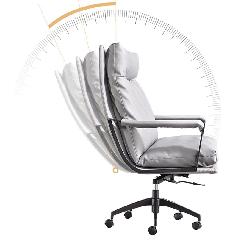 Modern Managers Chair Padded Arms Executive Chair with Wheels for Office