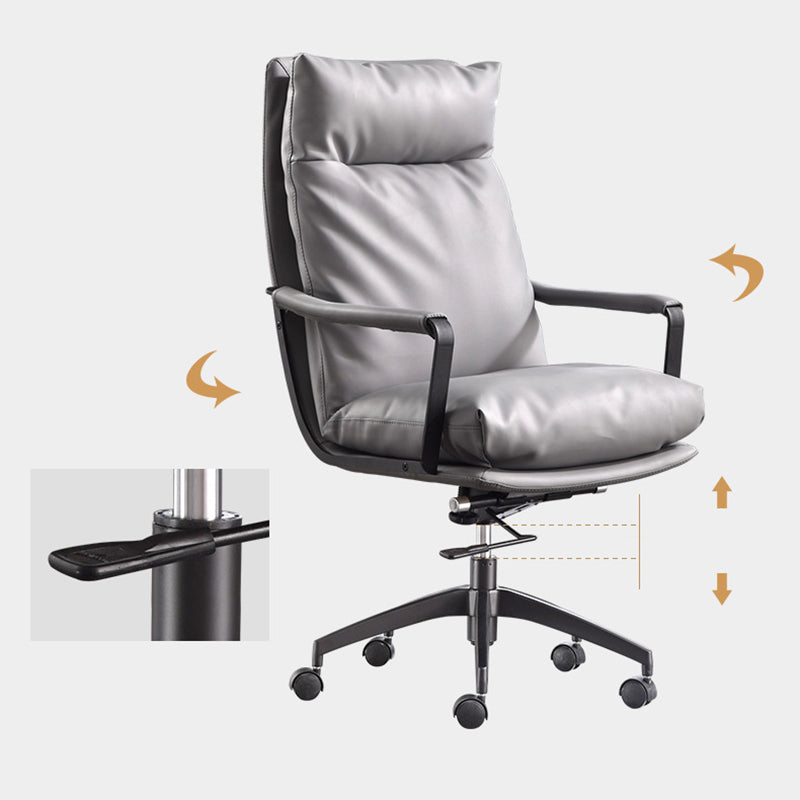 Modern Managers Chair Padded Arms Executive Chair with Wheels for Office