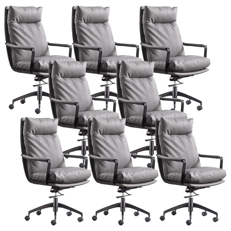 Modern Managers Chair Padded Arms Executive Chair with Wheels for Office