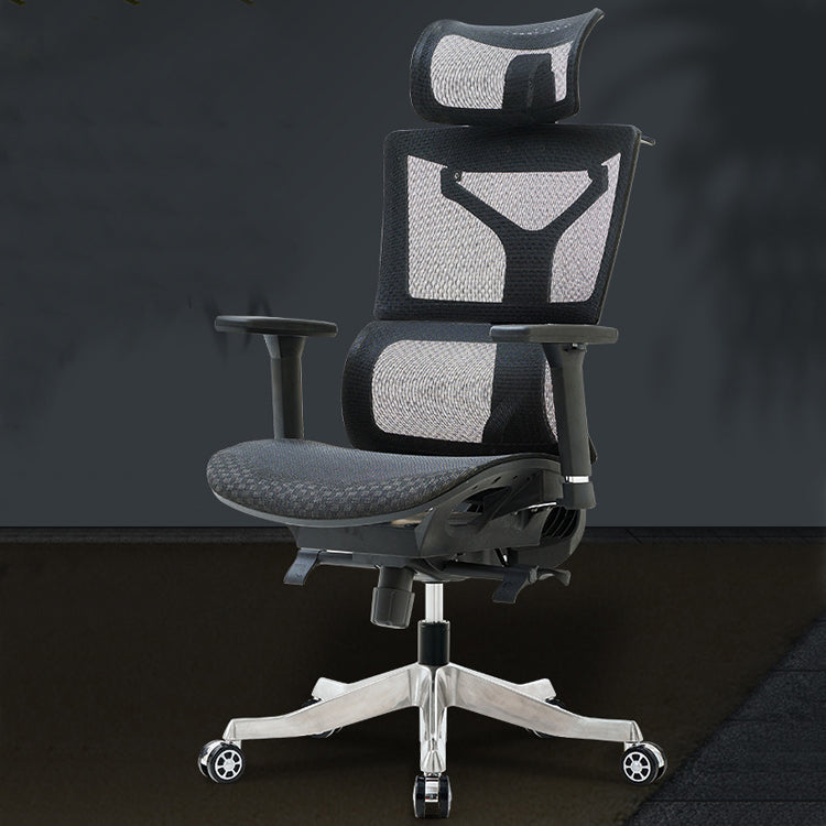 Modern Desk Chair Adjustable Arms Task Chair with Wheels for Office