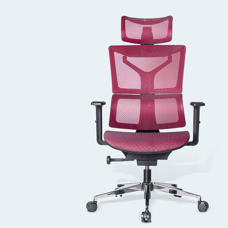 Modern Desk Chair Adjustable Arms Task Chair with Wheels for Office