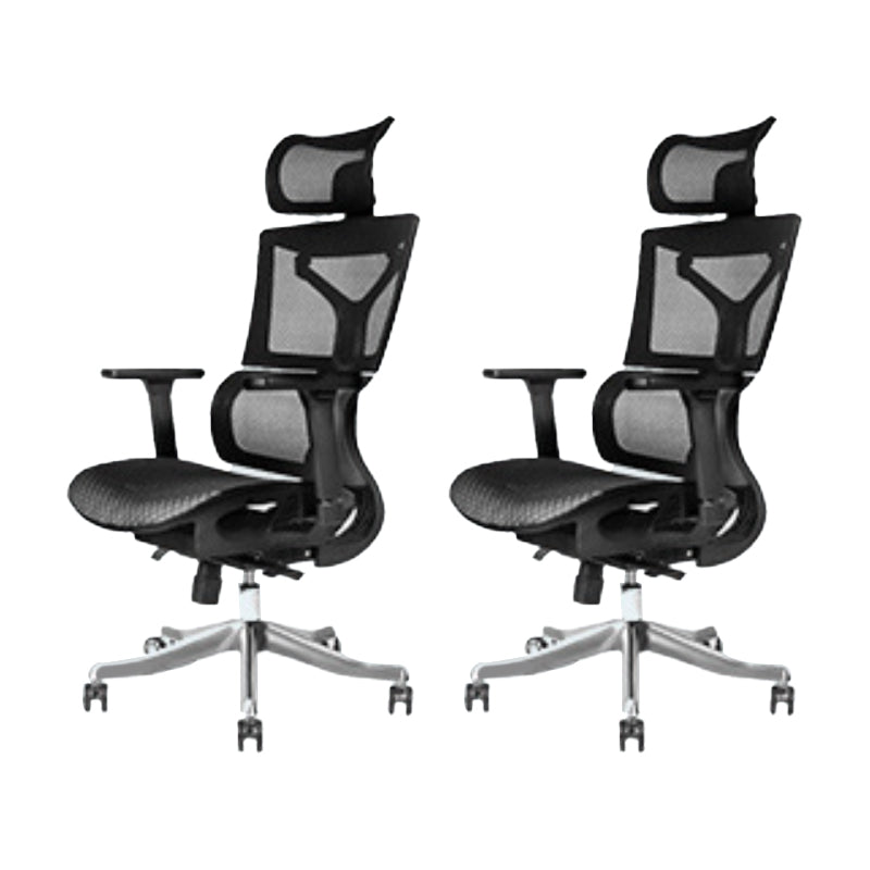 Modern Desk Chair Adjustable Arms Task Chair with Wheels for Office