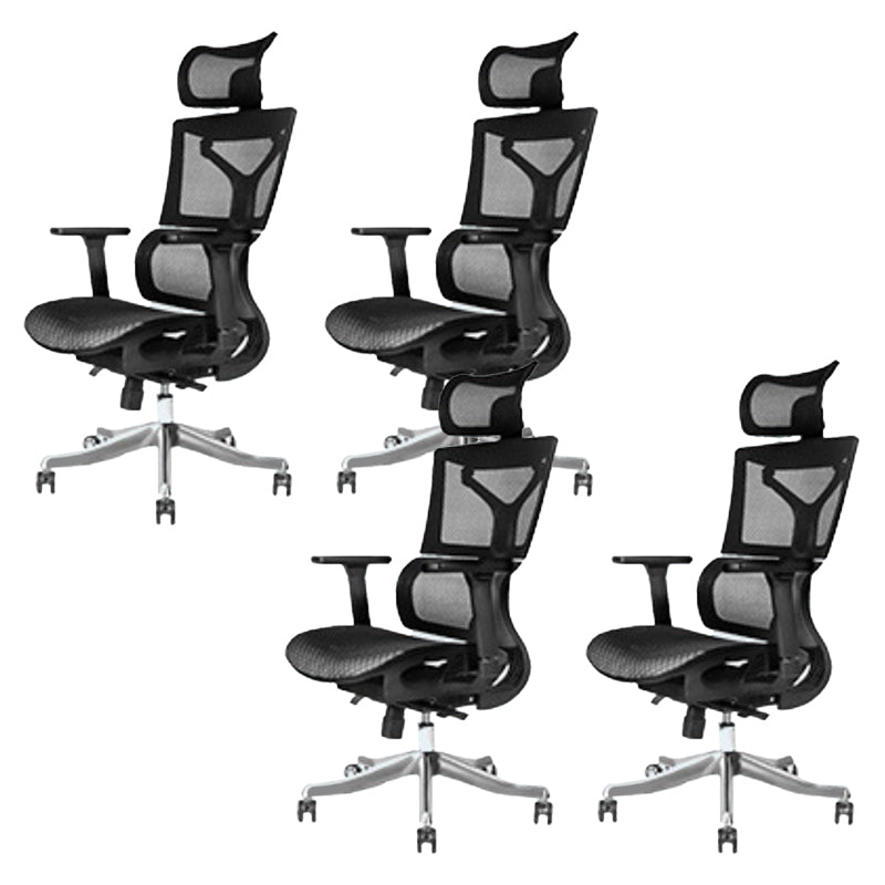 Modern Desk Chair Adjustable Arms Task Chair with Wheels for Office