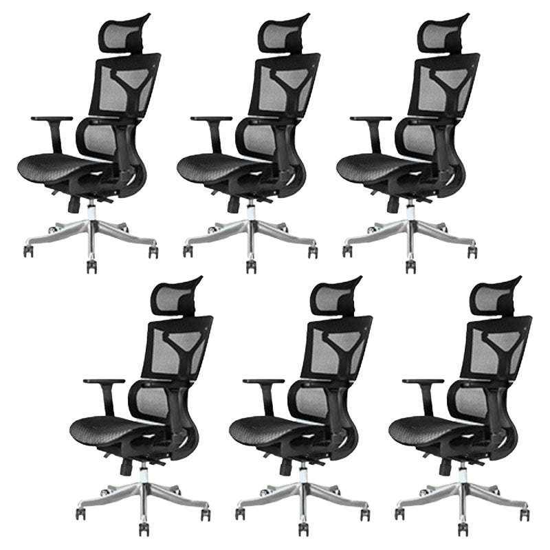 Modern Desk Chair Adjustable Arms Task Chair with Wheels for Office